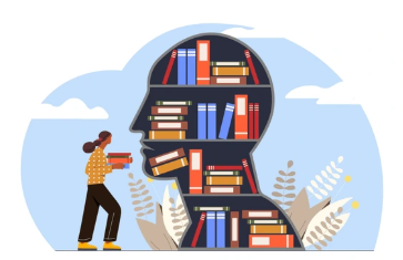 심리학 관련 교재와 노트, 펜이 놓인 책상 - 심리학공부, 상담사준비 (관련이미지)