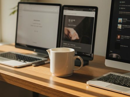 평생교육원 간판이 걸린 현대식 교육 건물 외관과 입구, 계단 앞에 놓인 안내 표지판